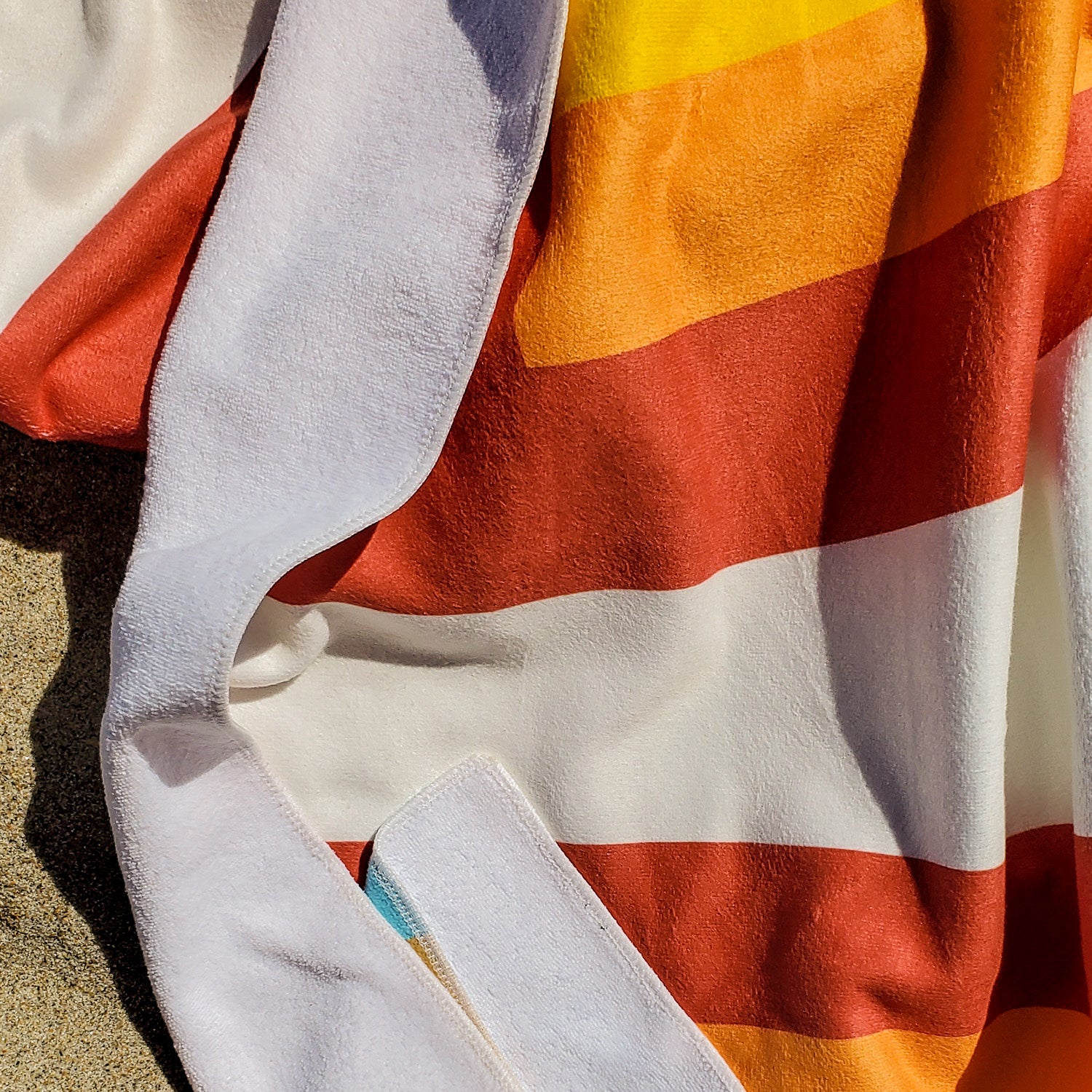 aloha rainbow surf towel
