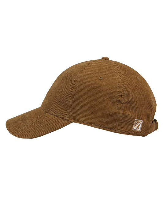 Aloha Rainbow Corduroy Hat in Brown