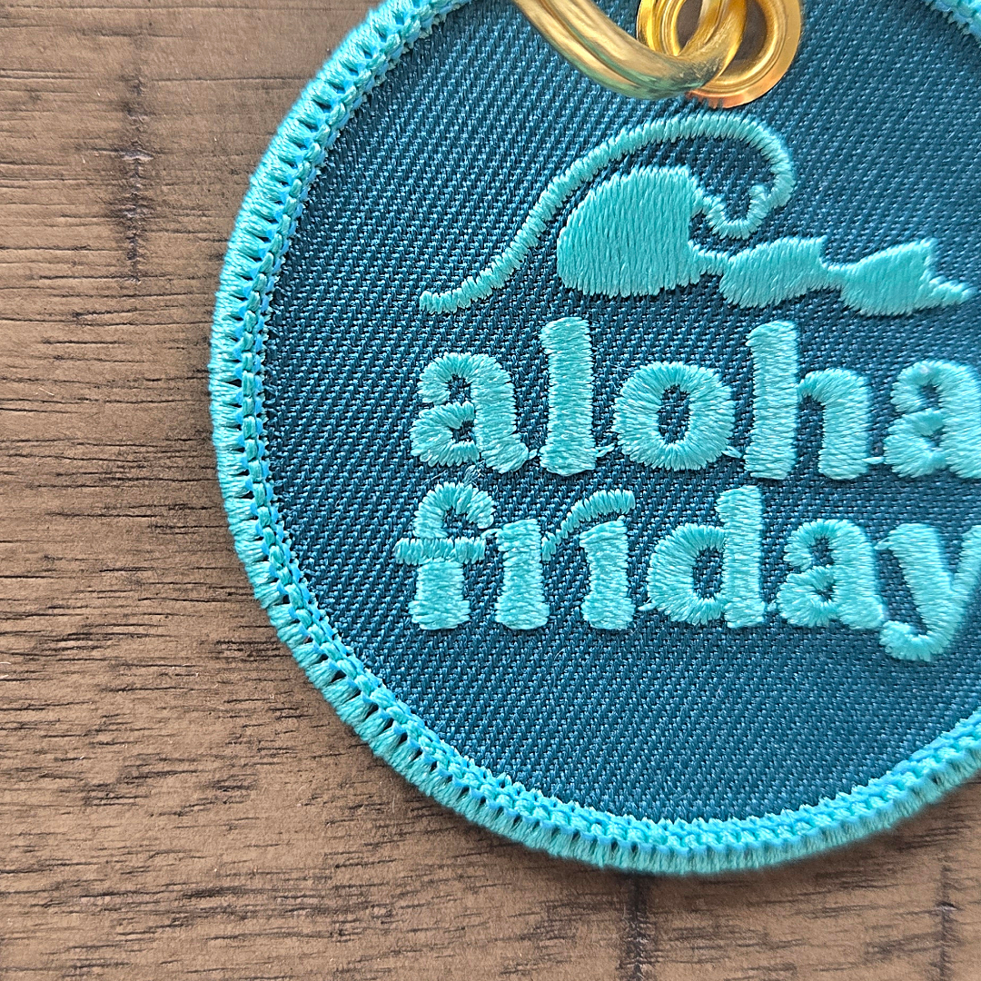 Aloha Friday Patch Keychain