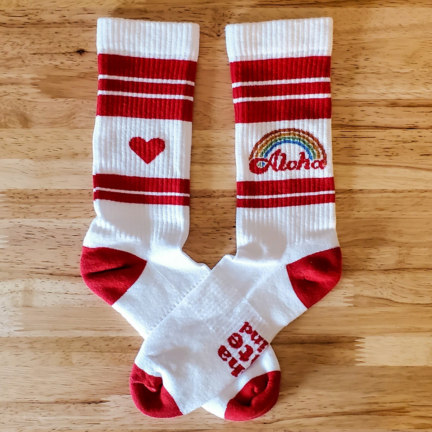 Aloha Rainbow Retro Socks