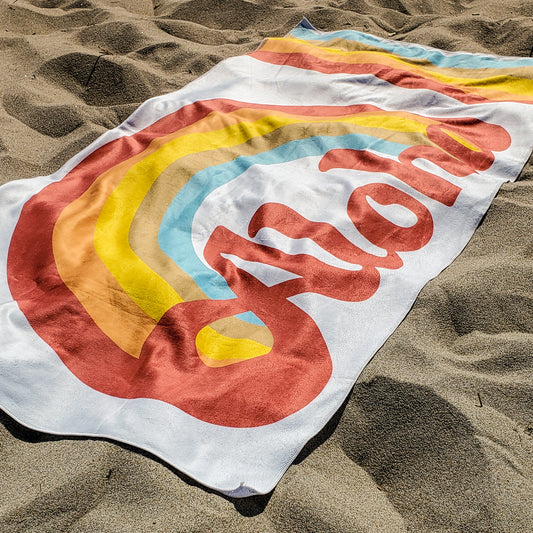 Aloha Rainbow Beach Towel