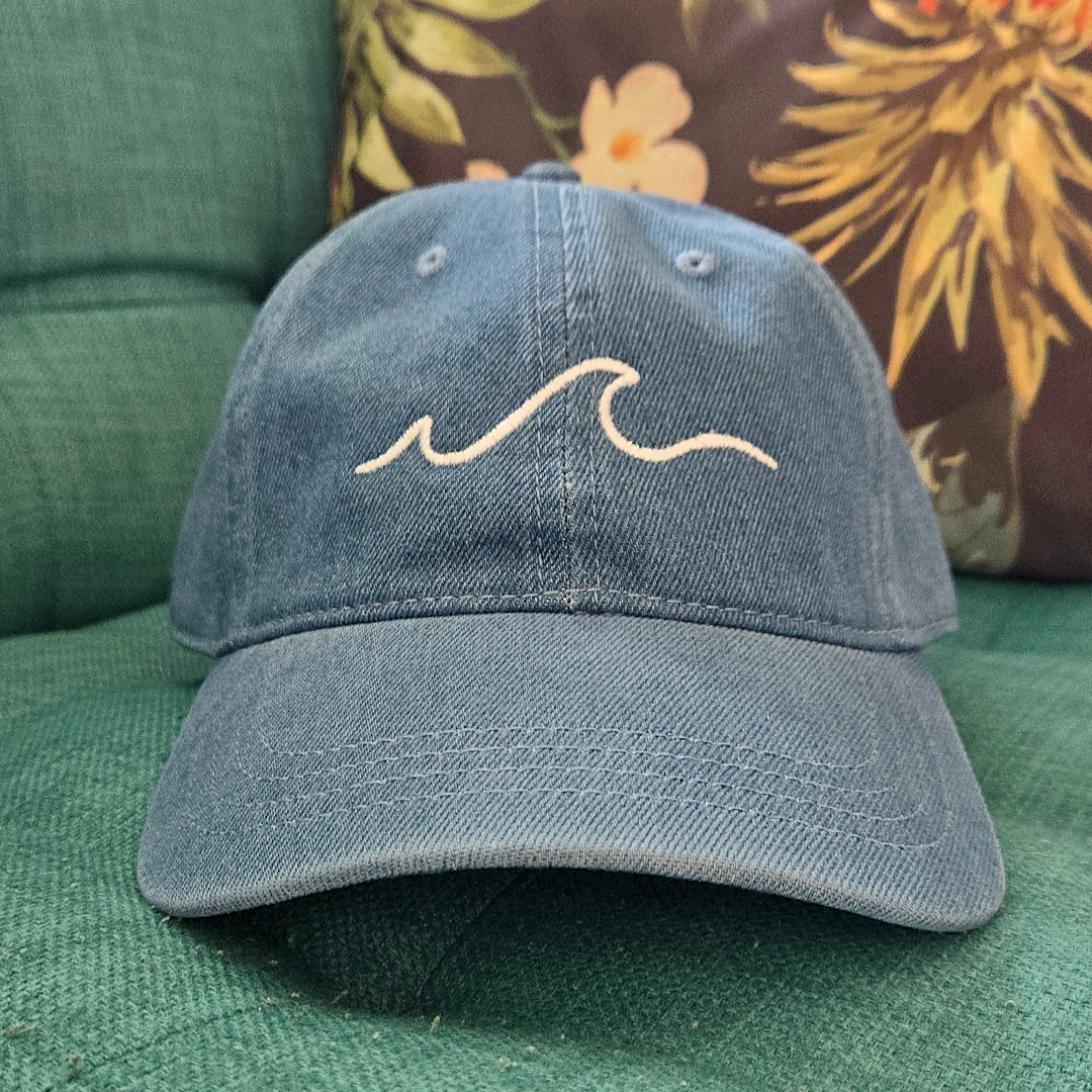 Simple Wave Light Denim Hat