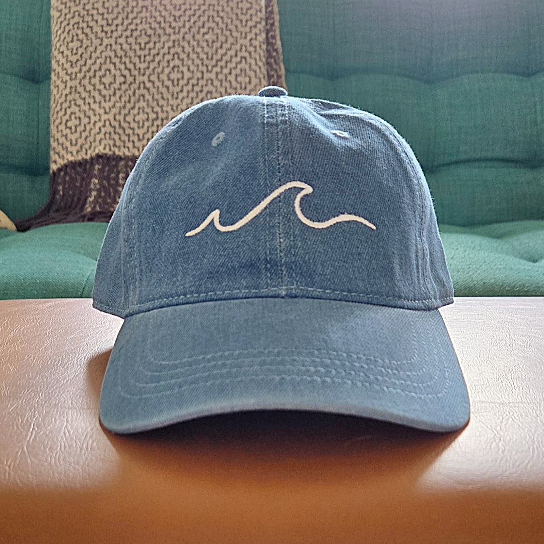 Simple Wave Light Denim Hat