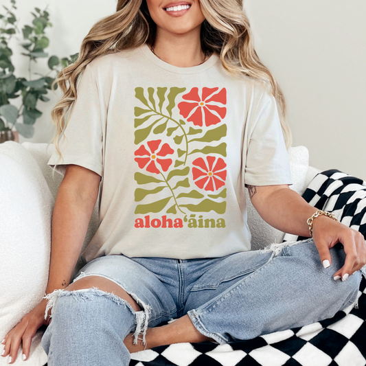 Aloha ʻĀina Floral Tee