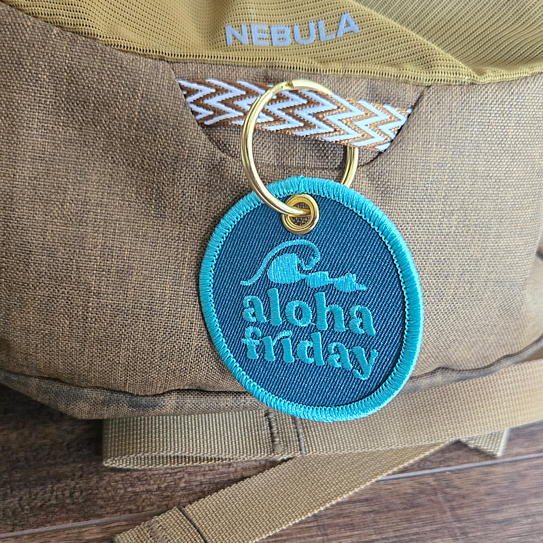 Aloha Friday Patch Keychain