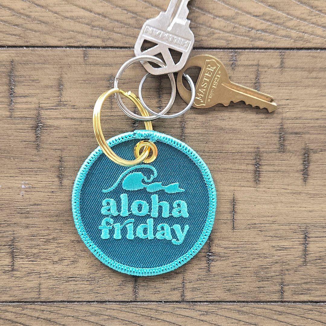 Aloha Friday Patch Keychain