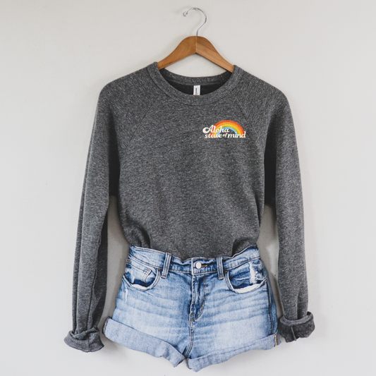 Aloha State of Mind Embroidered Crewneck Sweatshirt