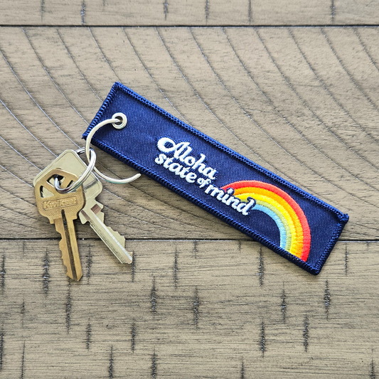 Aloha State of Mind Patch Keychain