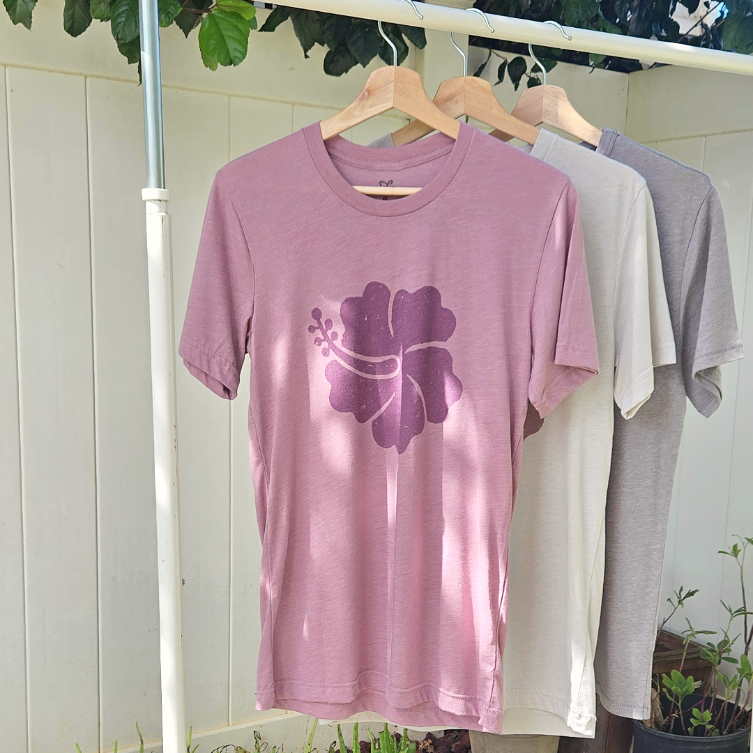 Hibiscus Tee Purple