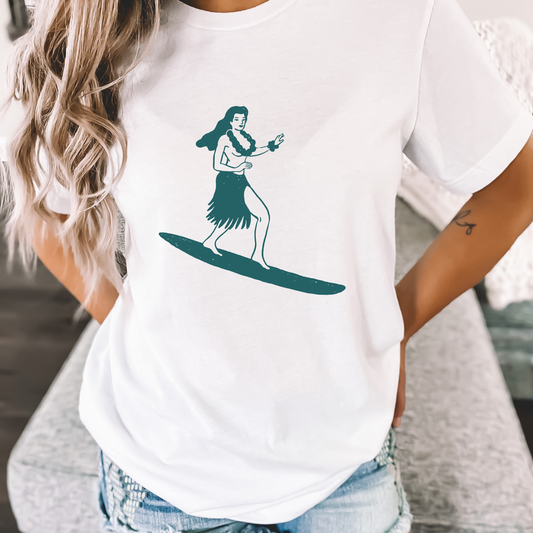 Hula Surfer Girl Tee