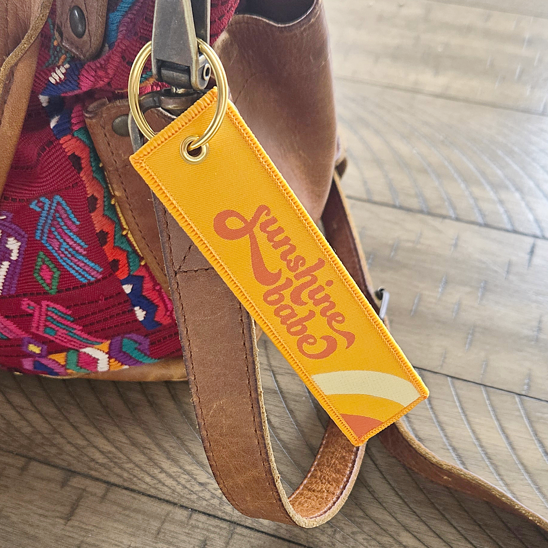Sunshine Babe Patch Keychain