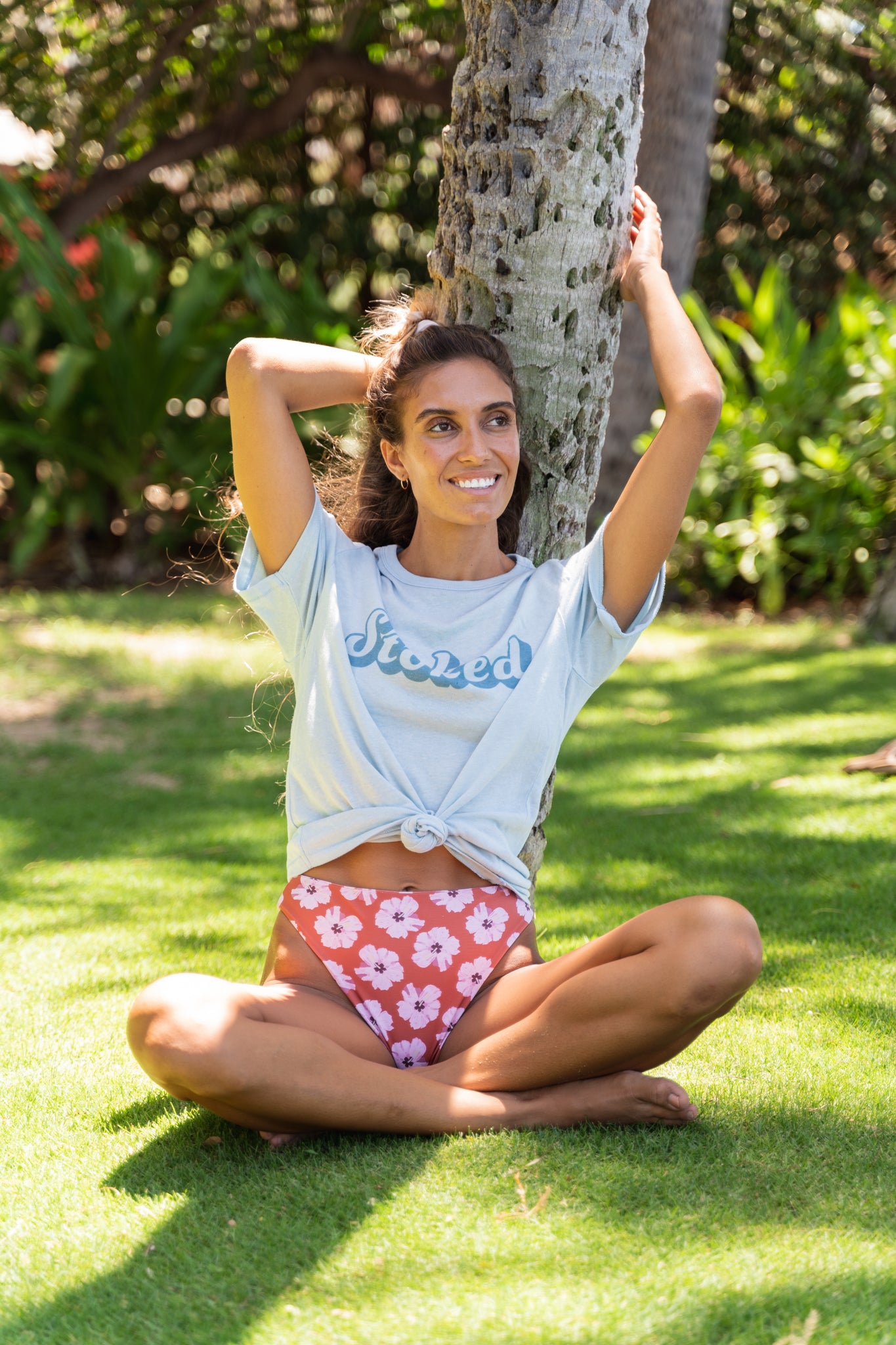 Stoked Tee in Blue Sky