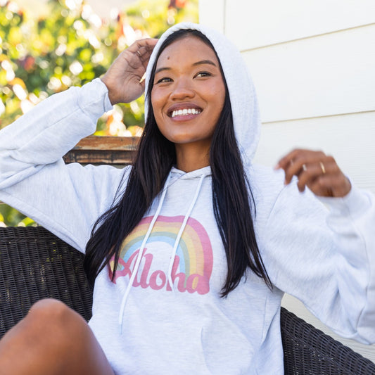 Aloha Retro Rainbow Hoodie