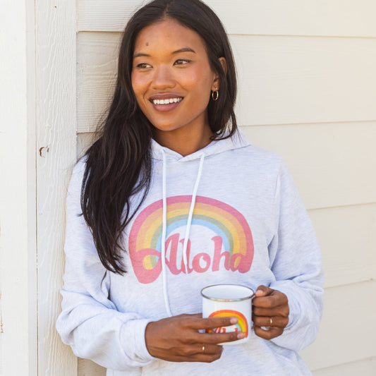 Aloha Retro Rainbow Hoodie