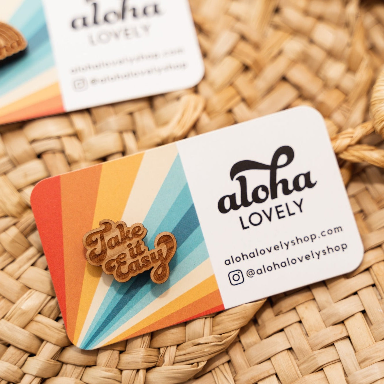 Take it Easy Wooden Pin