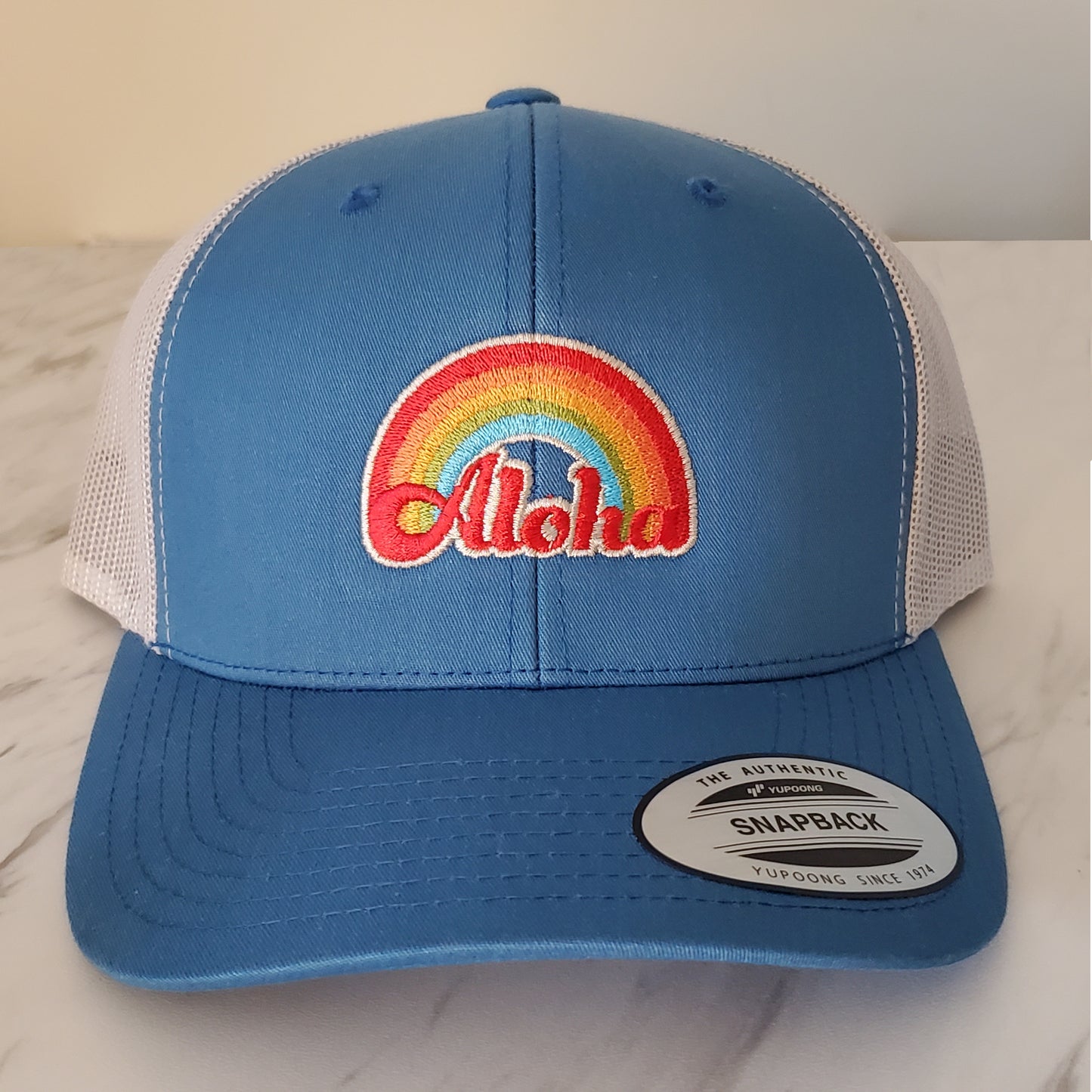 Aloha Retro Rainbow Trucker Cap