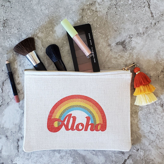 Aloha Retro Rainbow Pouch