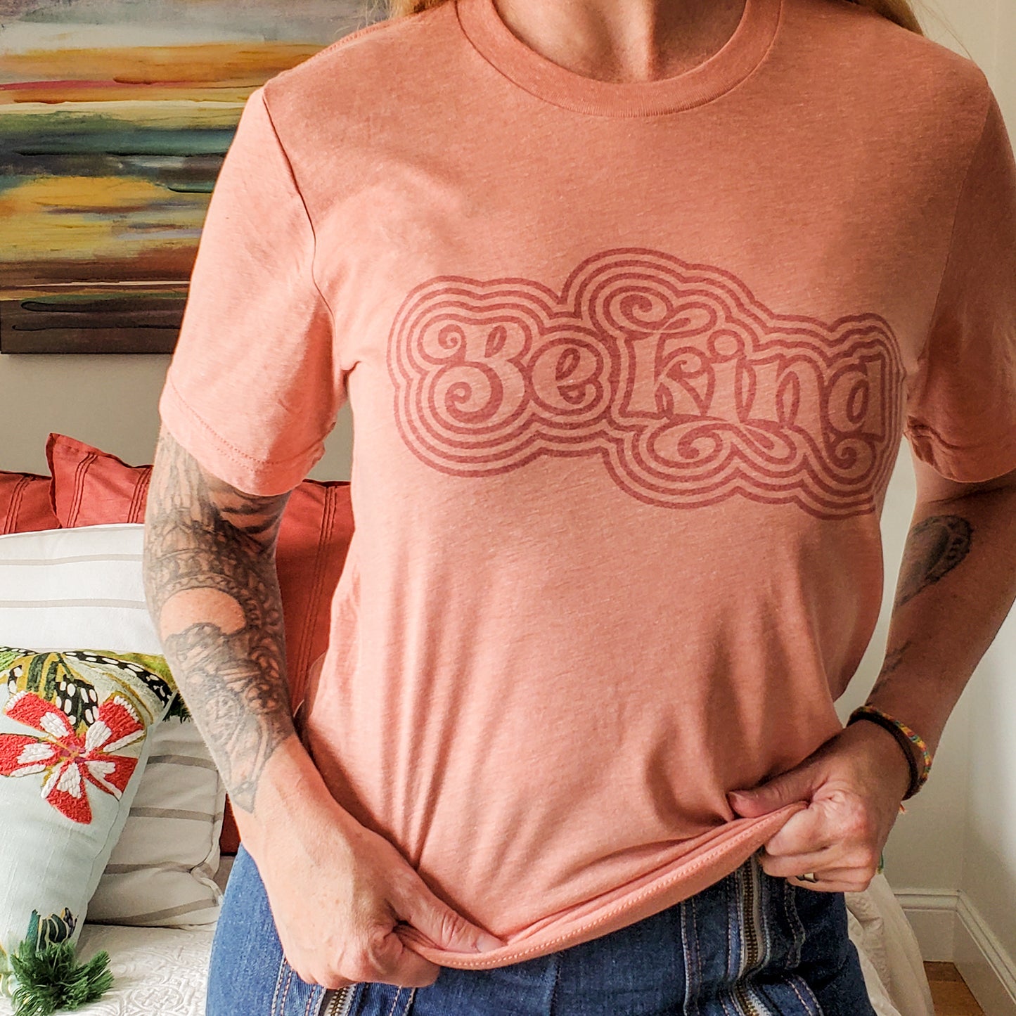 Be Kind Tee in Sunset
